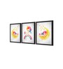 Unicorm Grey Canvas (Pack of 3) Kids Wall Art