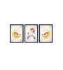 Unicorm Grey Canvas (Pack of 3) Kids Wall Art