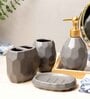 Grey Ceramic Bathroom Set Of 4