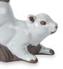 Grey Ceramic Ceramic Squirrel Garden Figurine