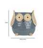Grey Ceramic Owl Shape Medium Planter