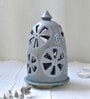 Grey Ceramic Petre Candle Lamp Light Holder