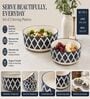 Grey Ceramic Serving Bowl Set of 2 (600 ML)