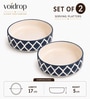 Grey Ceramic Serving Bowl Set of 2 (600 ML)
