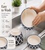 Grey Ceramic Serving Bowl Set of 3 (500 ML, 600 ML & 800 ML)