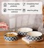 Grey Ceramic Serving Bowl Set of 3 (500 ML, 600 ML & 800 ML)