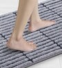 Grey Charcoal Polyester 32X20 Inches Anti-Skid  Bath Mat