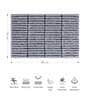 Grey Charcoal Polyester 32X20 Inches Anti-Skid  Bath Mat