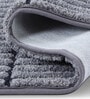 Grey Charcoal Polyester 32X20 Inches Anti-Skid  Bath Mat