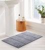Grey Charcoal Polyester 32X20 Inches Anti-Skid  Bath Mat