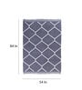 Grey Chenille Abstract 5 x 7 Feet Machine Made Carpet