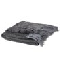 Grey Chenille Plain Solid Pattern 60 X 50 Inch Throw