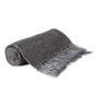 Grey Chenille Plain Solid Pattern 60 X 50 Inch Throw