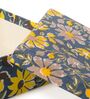 Grey Cloth Hardboard  Floral Design Box