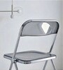 Grey Colour Acrylic Finish Folding Ether Chair