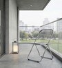 Grey Colour Acrylic Finish Folding Ether Chair