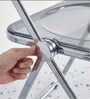 Grey Colour Acrylic Finish Folding Ether Chair