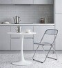 Grey Colour Acrylic Finish Folding Ether Chair