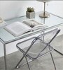 Grey Colour Acrylic Finish Folding Ether Chair