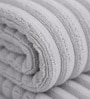 Grey Coral Fleece  Solid 450 Gsm Bath Towel Set Of 3
