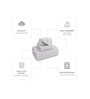 Grey Coral Fleece  Solid 450 Gsm Bath Towel Set Of 3
