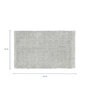Grey Cotton  Solid Pattern Door Mat