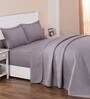 Grey Cotton 100 GSM AC Room Quilted 1 Single Bed Comforter Eliott Collection