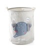 Grey Cotton Elephant 11 Ltrs Laundry Basket Cum Kids Storage Organizer