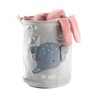 Grey Cotton Elephant 11 Ltrs Laundry Basket Cum Kids Storage Organizer