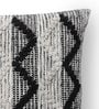 Grey Woven Cotton 18 x 18 Inches Cushion Cover