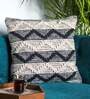 Grey Woven Cotton 18 x 18 Inches Cushion Cover