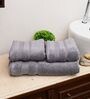 Grey Cotton 550 GSM 3 Piece Towel Sets