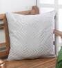 Grey Abstract Cotton 16 x 16 Inches Cushion Cover