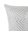 Grey Abstract Cotton 16 x 16 Inches Cushion Cover