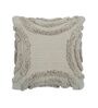 Grey Woven Cotton 16 x 16 Inches Cushion Covers (Set of 2)
