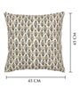 Grey Cotton Abstract 18x18 inches Cushion Covers (Pack of 2)