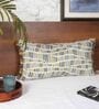 Grey Abstract Cotton 14 x 26 Inches Cushion Cover
