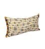 Grey Abstract Cotton 14 x 26 Inches Cushion Cover