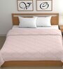 Grey Cotton Floral 500 GSM Double Bed Comforter