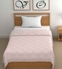 Grey Cotton Floral 500 GSM Single Bed Comforter