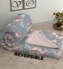 Grey Cotton Floral 500 GSM Single Bed Comforter
