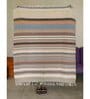 Multicolor Cotton Stripes 54X48 Inches Throw