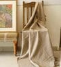 Brown Cotton Solid 60X48 Inches Reversible Throw