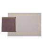 Cory (13x19) Grey & Yellow Cotton & Polyester (Set of 12) Placemat