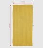 Ochre Banana Double Cloth Checkered 300 GSM Bath Towel