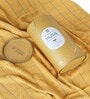 Ochre Banana Double Cloth Checkered 300 GSM Bath Towel with Gift Box