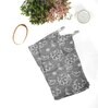 Charcoal Banana Jacquard Floral 250 GSM 2 Pcs Hand Towel