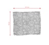 Charcoal Banana Jacquard Floral 250 GSM 4 Pcs Face Towel