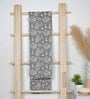 Charcoal Banana Jacquard Floral 250 GSM Bath Towel