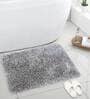 Grey Cotton Anti Skid Solid 31 x 20 inch Door Mat